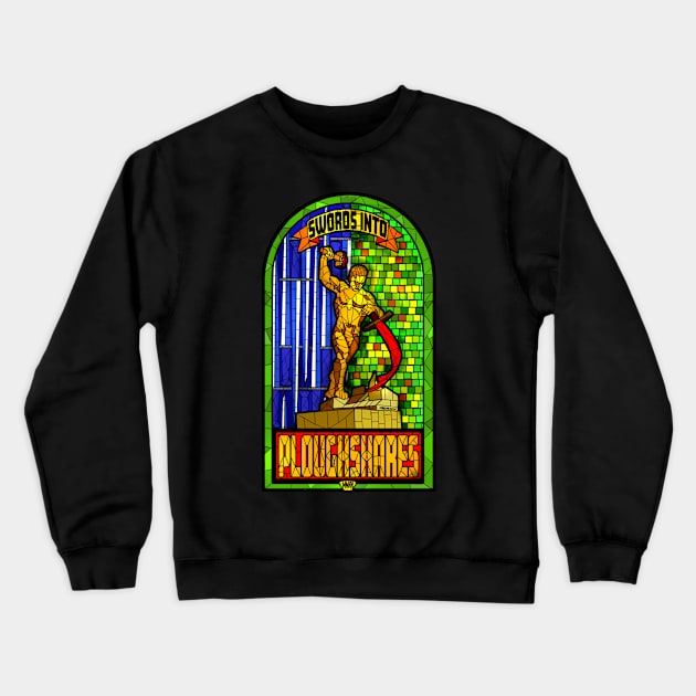 Swords into Ploughshares Crewneck Sweatshirt by Harley Warren